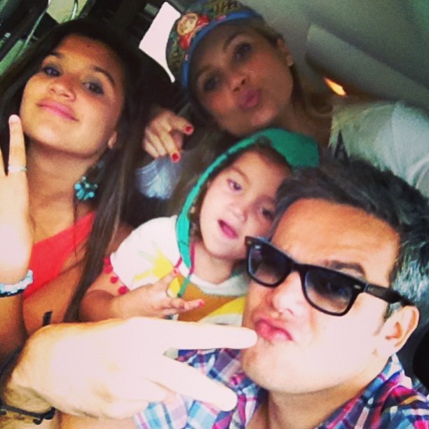 Flávia Alessandra e Otaviano Costa com os filhos (Foto: Reprodução/Instagram)