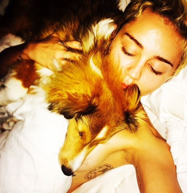 Miley e Floyd (Foto: Reprodução/ Instagram)