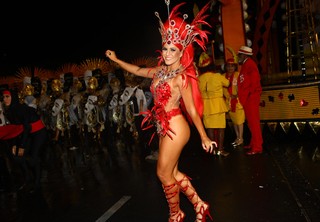 Tânia Oliveira no carnaval de São Paulo (Foto: Iwi Onodera/EGO)