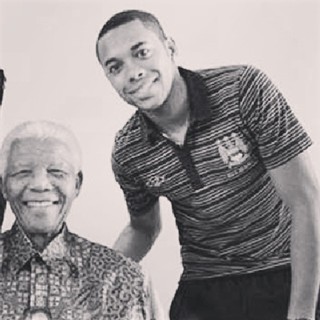 Robinho e Nelson Mandela (Foto: Instagram / Reprodução)