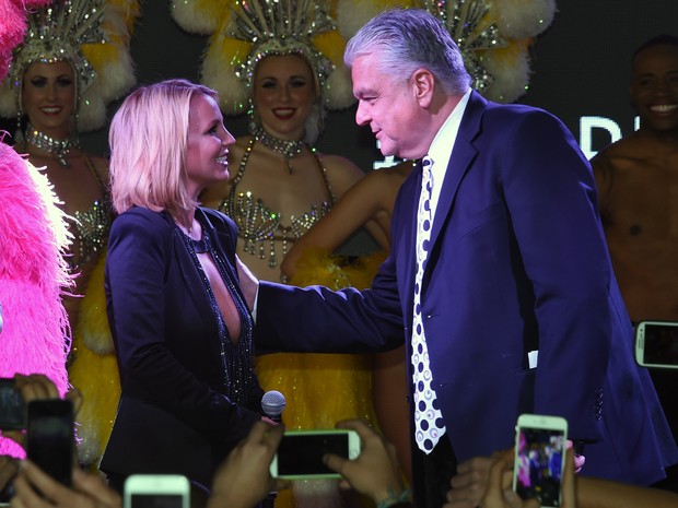 Britney Spears em evento em Las Vegas, nos Estados Unidos (Foto: Ethan Miller/ Getty Images/ AFP)