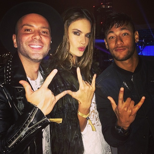 Matheus Mazzafera, Neymar e Alessandra Ambrósio (Foto: Reprodução/Instagram)