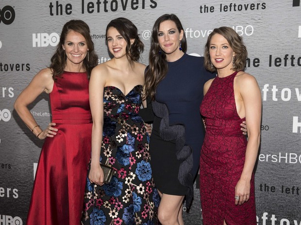 Amy Brenneman, Margaret Qualley, Liv Tyler e Carrie Coon em première em Nova York, nos Estados Unidos (Foto: Andrew Kelly/ Reuters)