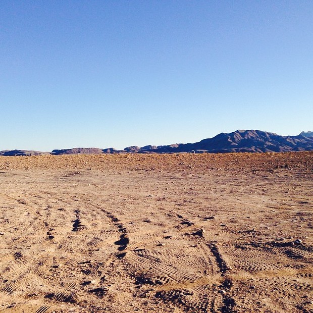 Foto de deserto em Las Vegas, nos Estados Unidos, postada por Angélica (Foto: Instagram/ Reprodução)