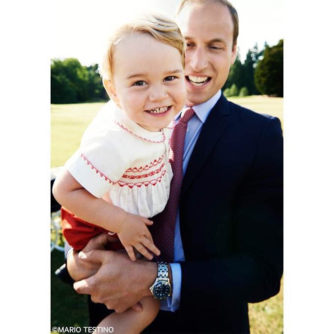 Príncipe George e Prínciupe William (Foto: Reprodução/Instagram)