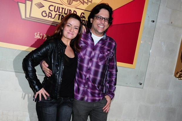 Lúcio Mauro Filho e a esposa (Foto: Roberto Teixeira/ EGO)
