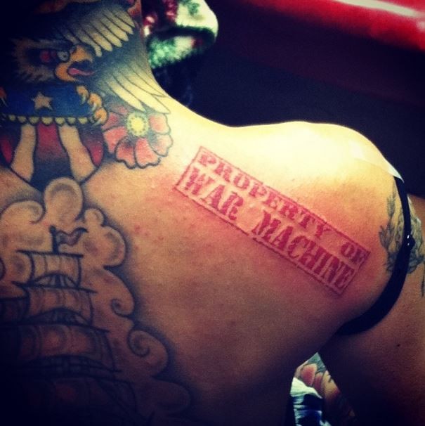 Tatuagem de Christy Mack (Foto: Instagram/Reprodução)