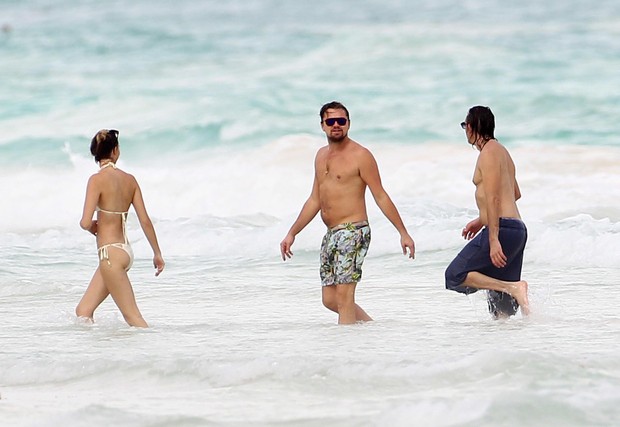 Leonardo DiCaprio e amigos no México (Foto: The Grosby Group)