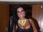 Oi?! Solange Gomes usa vestido transparente em evento no Rio