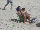 Em dia ensolarado, Daniele Suzuki, Anamara e mais famosos curtem praia no Rio