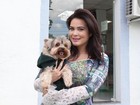 Geisy Arruda anuncia grande festa de aniversário para seu cachorro: 'Filho'