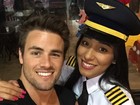 Talita Araújo aparece vestida de piloto em foto com Rafael Licks: 'Eu amei'