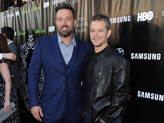 Ben Affleck e Matt Damon em première em Los Angeles, nos Estados Unidos (Foto: Angela Weiss/ Getty Images/ AFP)