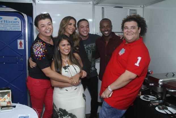 David Brazil, Simone, Ivete Sangalo, Wesley Safadão e Thiaguinho no Villa Mix (Foto: Thyago Andrade- Brazilnews)