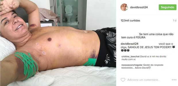 David Brazil é atacado na web e dá resposta na lata (Foto: Reprodução/Instagram)