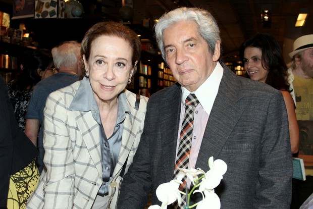 Fernanda Montenegro e Domingos Oliveira (Foto: Alex Palarea/AgNews)