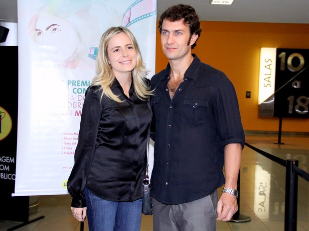 Gabriel Braga Nunes e a namorada, a atriz Isabel Mello, em evento no Rio (Foto: Alex Palarea/ Ag. News)
