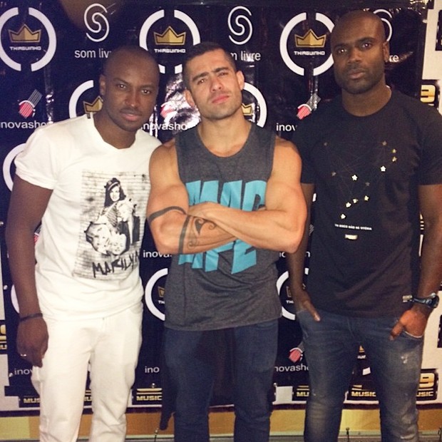 Thiaguinho, Yuri e Rafael Zulu (Foto: Reprodução/Instagram)
