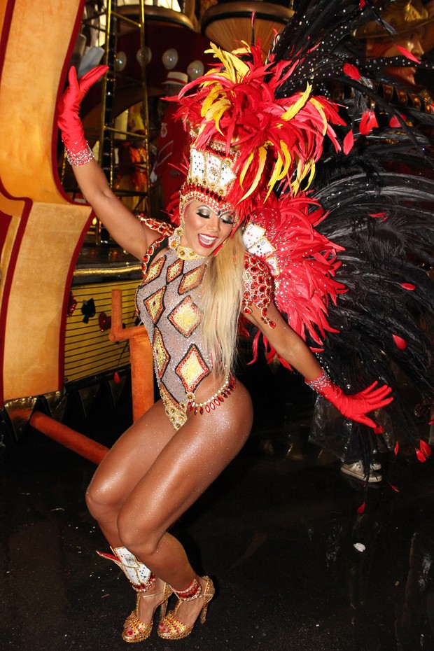 Fabiana Teixeira no carnaval de São Paulo (Foto: Iwi Onodera/EGO)