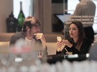 Kaká e Carol Celico almoçam juntos em São Paulo