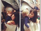 Adriane Galisteu posta foto do filho no colo de Anitta: 'Paixão do Vittorio'