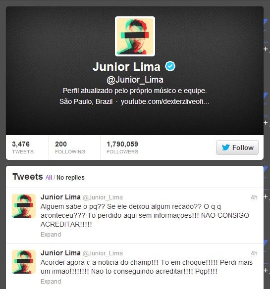 Junior Lima (Foto: Twitter/Reprodução)