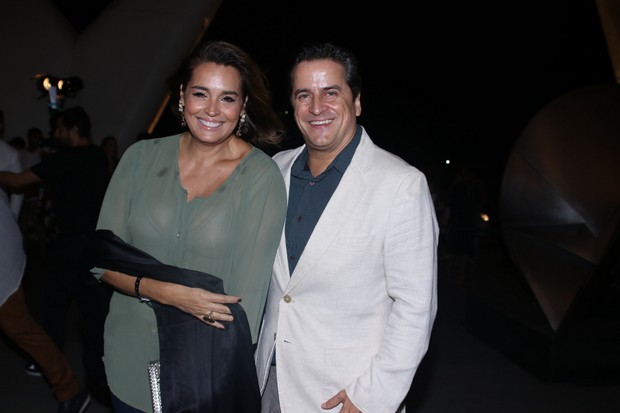 Suzy Rego com o marido  (Foto: Thiago Duran/AgNews )