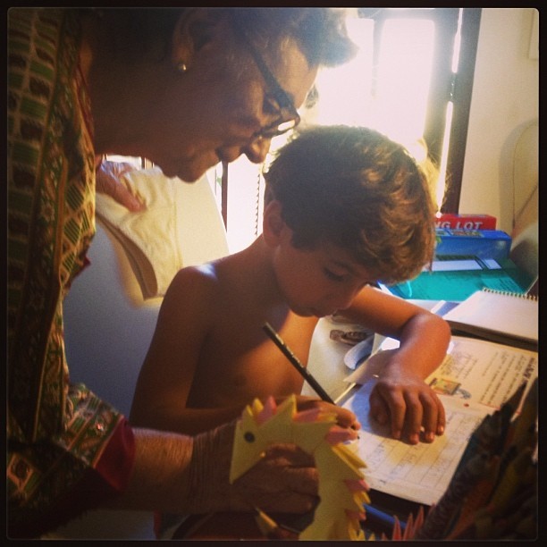 Inácio, filho de Dira Paes com a mãe da atriz, Deusarina (Foto: Reprodução/Instagram)