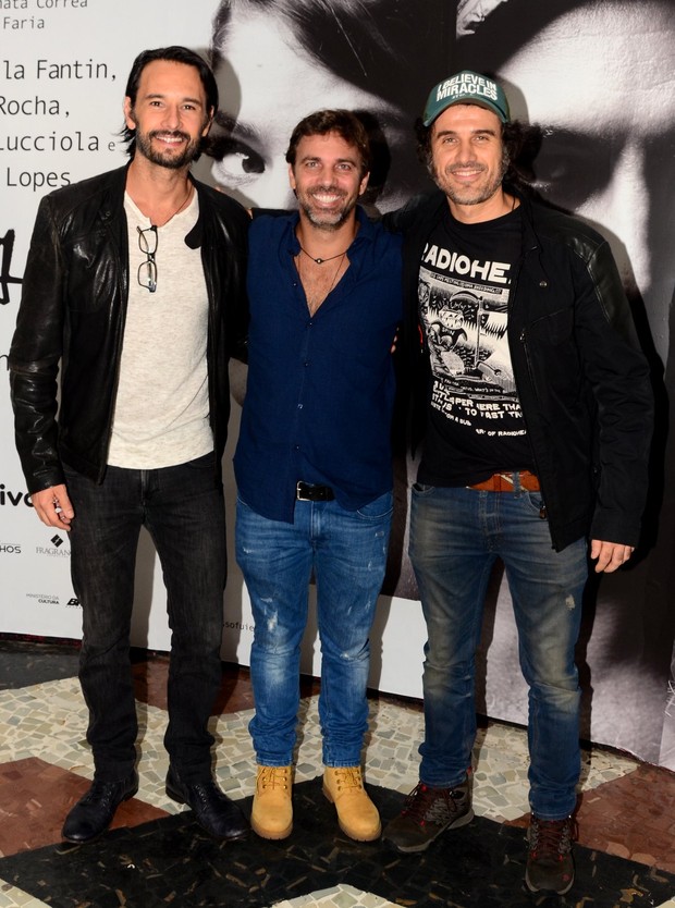 Rodrigo Santoro, Marcelo Faria e Eriberto Leão (Foto: Webert Belicio / Ag News)