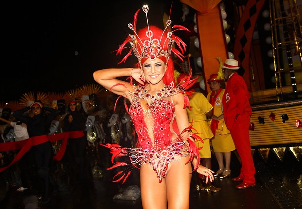 Tânia Oliveira no carnaval de São Paulo (Foto: Iwi Onodera/EGO)