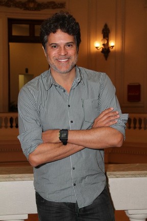 Juan Alba em estreia de peça no Rio (Foto: Anderson Borde/ Ag. News)