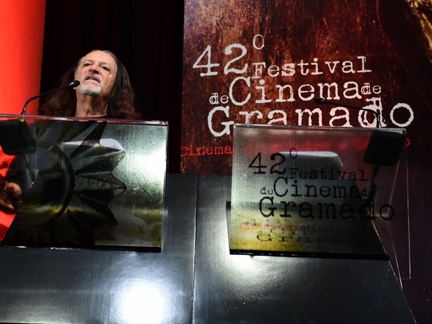 Alceu Valença no Festival de Cinema de Gramado (Foto: Alex Palarea/ Ag. News)