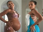 Quitéria Chagas perde 25 quilos após gravidez e diz: 'Quero secar mais dez'