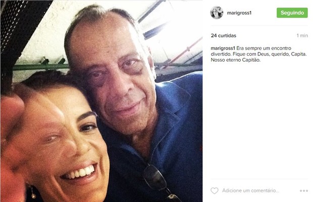 Mariana Gross faz homenagem a Carlos Alberto Torres (Foto: Reprodução / Instagram)