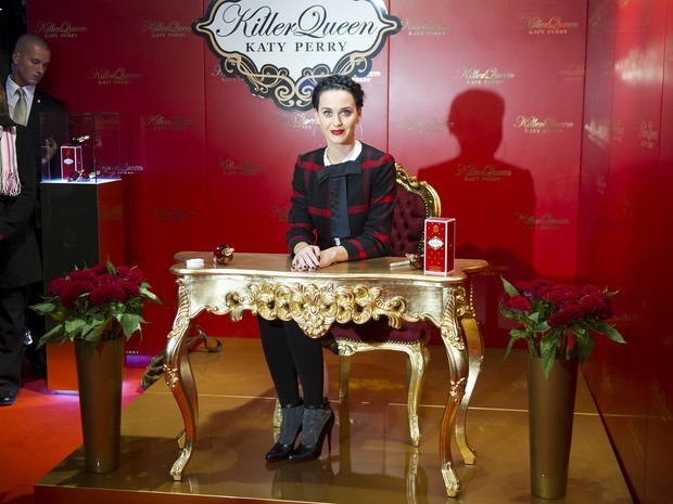 Katy Perry em lançamento de perfume em Berlim, na Alemanha (Foto: Agentur Gmbh/ Getty Images)