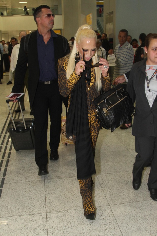 Donatella Versace (Foto: Marcelo Brammer e Thiago Duran / AgNews)