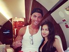 Cristiano Ronaldo sai de férias com a namorada