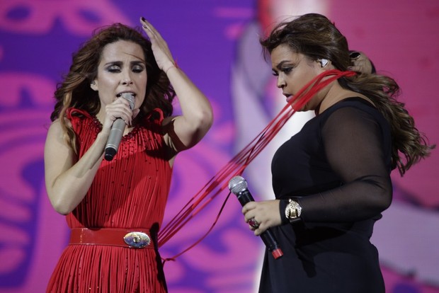 Wanessa e Preta Gil cantam juntas em show no Rio (Foto: Fred Pontes / Divulgação)