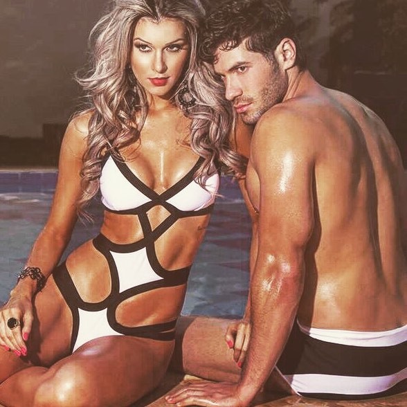 Tatiele Polyana com o namorado, Roni Mazon, em ensaio (Foto: Reprodução/ Instagram)