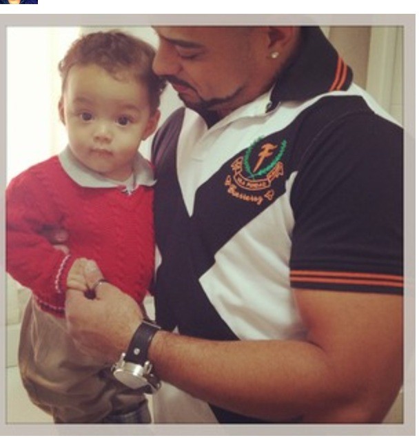 Diguinho, vocalista do Katinguelê, e o filho, Rodrigo Jr (Foto: Reprodução/Instagram)
