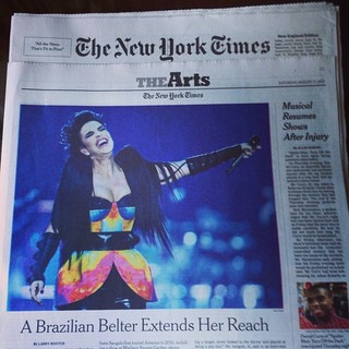 Ivete Sangalo no The New York Times (Foto: Paulo Lopes - Agencia Fred Pontes – Divulgação)