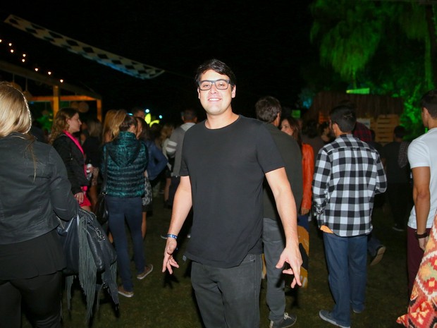 Bruno De Luca em festa no Rio (Foto: Ag. News)