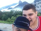 Naldo se diverte com o filho no Rio: 'Nota 10'