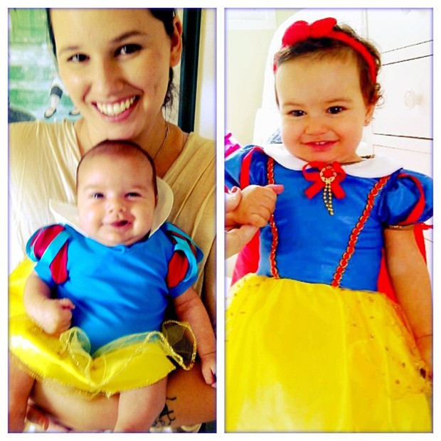 Mariana Belém posta foto com a filha, Laura, vestida de Branca de Neve (Foto: Instagram / Reprodução)