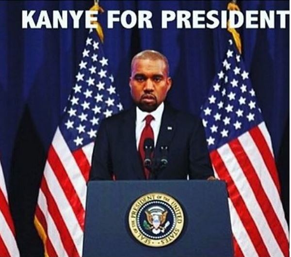 Kanye West anuncia que vai se candidatar a presidência dos EUA e vira piada na web (Foto: Reprodução do Instagram)