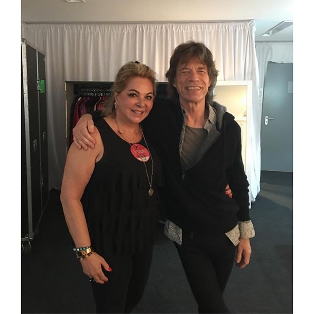 Vera Gimenez e Mick Jagger (Foto: Reprodução/Instagram)