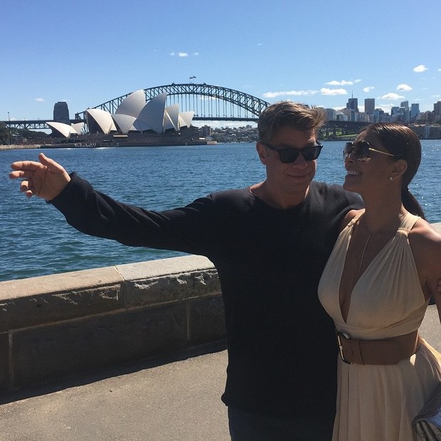 Fábio Assunção e Juliana Paes em Sydney, na Austrália (Foto: Instagram/ Reprodução)
