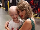 Taylor Swift conhece fã com câncer e realiza sonho da menina