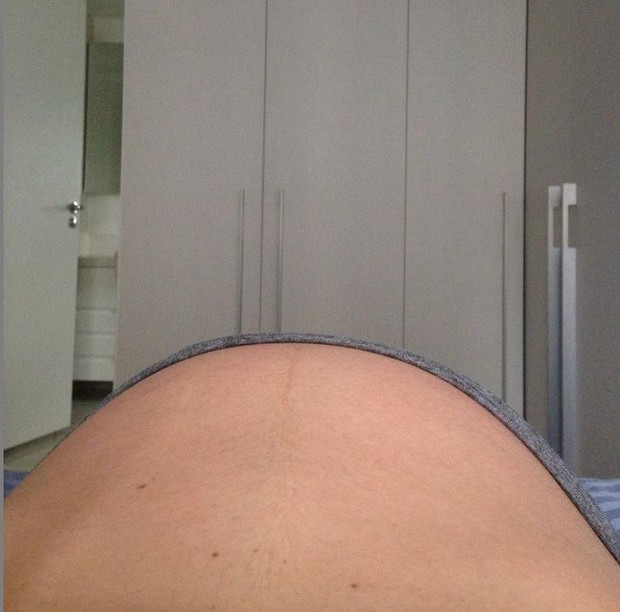 Fernanda Gentil mostra barrigão de grávida (Foto: Instagram)