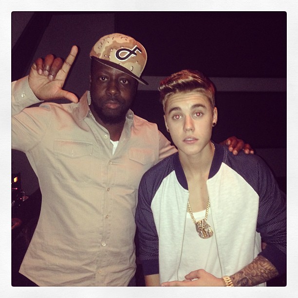 Wyclef Jean e Justin Bieber (Foto: Instagram/ Reprodução)
